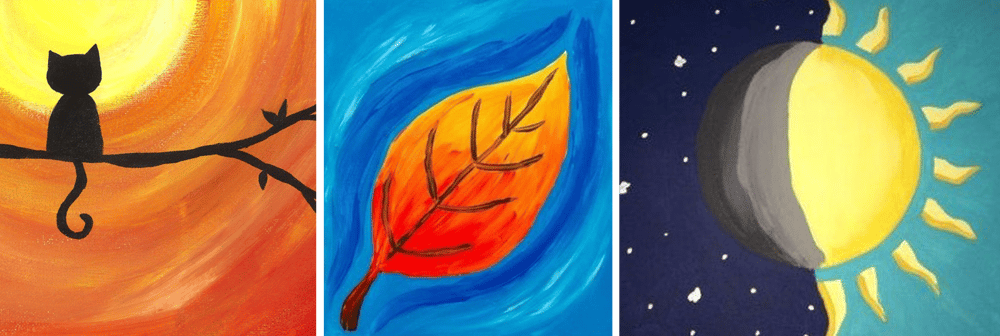 Kids Edition:
Brush Strokes Live Studio Classes
10:30 am, 12 pm, 2 pm, 3:30 pm, and 5 pm
Young artists are invited to try their hand at painting Moon Gazing, Fall Leaf, and Full Day. Instruction and painting supplies are free.

Register onsite; first come, first served. Must be 7 to 13 years old and accompanied by an adult.